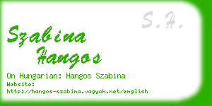 szabina hangos business card